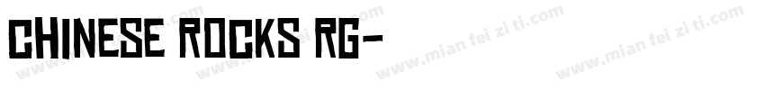 chinese rocks rg字体转换